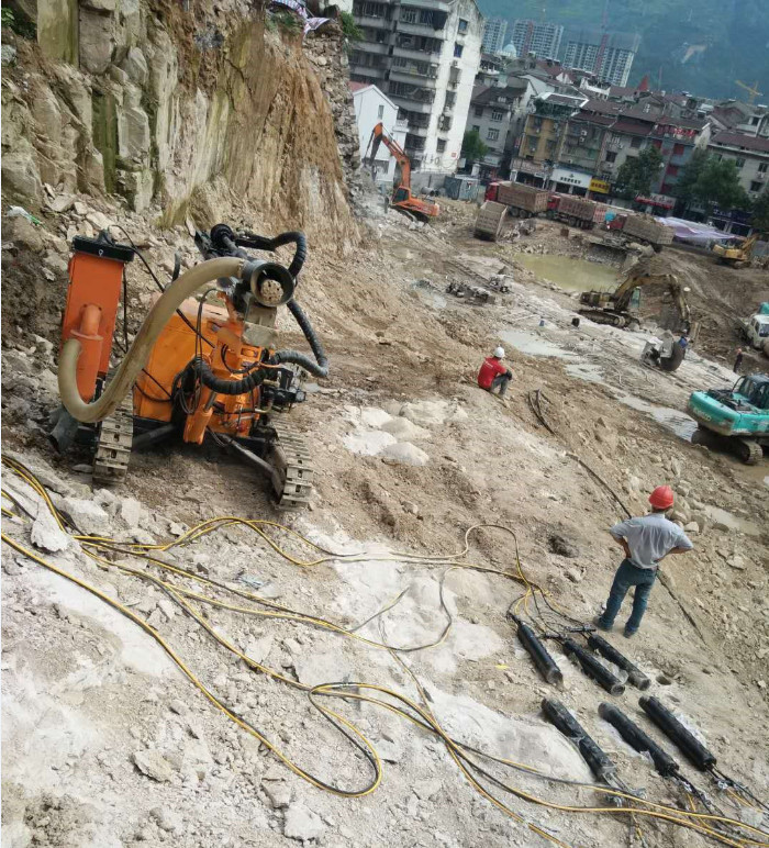 河道扩建挖掘破碎硬石头的机器制造厂家芦溪