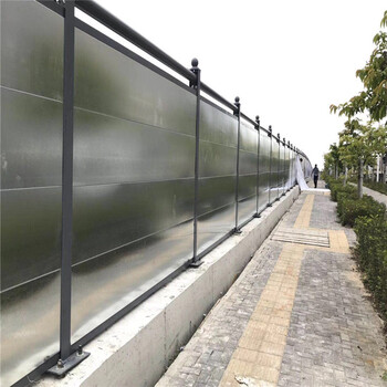 广州新标准建筑围蔽装配式烤漆围挡工地围墙工字钢镀锌板围档