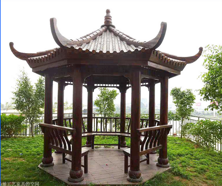 凉亭图片,防腐木凉亭,碳化木凉亭,仿古凉亭,欧式凉亭,四角亭,六角亭