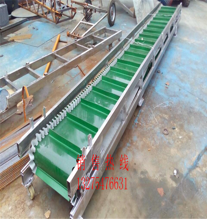 亳州两端升降装卸物料输送机木材耐磨装卸车输送机