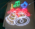 节日亮化造型灯，铃铛造型灯，鹿拉车艺术造型灯