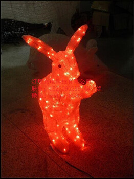 公园亮化景观灯，兔子造型灯