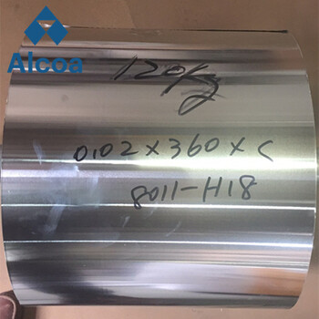 0.014-0.016mm1235-H18铝箔电池铝箔0.08mm3003-H18铝箔蜂窝铝箔