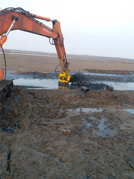 大型沉淀池清淤用挖机液压清淤泵-高浓度清淤泵