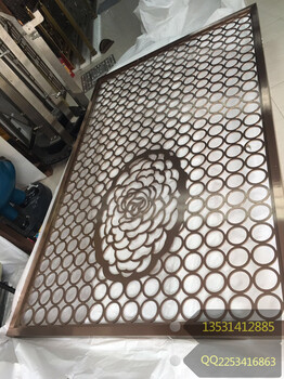 玫瑰金不锈钢镂空隔断厂家教您如何呵护表面！