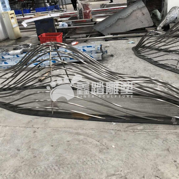 上海不銹鋼山形雕塑/景觀水景不銹鋼雕塑廠家