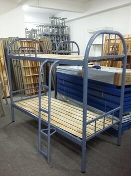 合肥厂家加厚全钢铁架床双层床高低铺员工床学生上下铺床