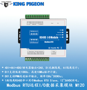 8路数字量输入+8路模拟量输入+8路继电器输出RS485串口0-20mA