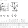 蜗轮减速机尺寸表