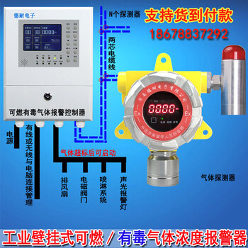 酒店厨房煤气气体浓度报警器