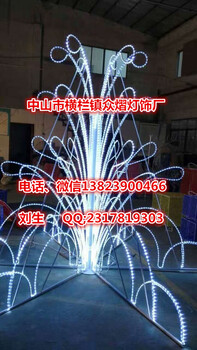 公園夜景綠植亮化LED路燈桿音符造型燈音符3過街燈春節(jié)亮化燈