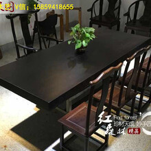 黑檀大板桌新中式简约风格可做茶餐桌办公会议书桌