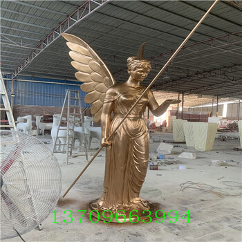 潮州欧式女神雕像玻璃钢天使人物雕塑