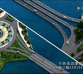 中山桥梁三维动画桥梁施工动画中山桥梁道路动画3D动画公司