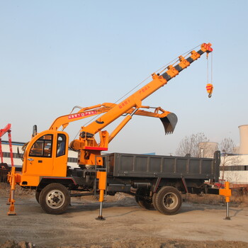 四不像小型農(nóng)用挖土拉土機(jī),農(nóng)用吊挖一體車多功能吊挖一體機(jī)