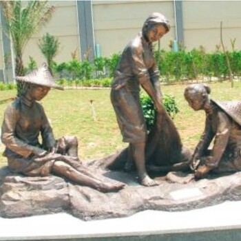 三明公园人物铸铜雕塑