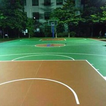 廣西南寧市義秦宏體育用品有限公司制作水性硅PU籃球場(chǎng)地