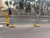 广州花都区重型护栏公路护栏槽钢立管栅栏铸铁底座隔离栏