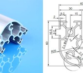 启域供应展示柜工业铝型材6630车间流水线工作台欧标铝型材