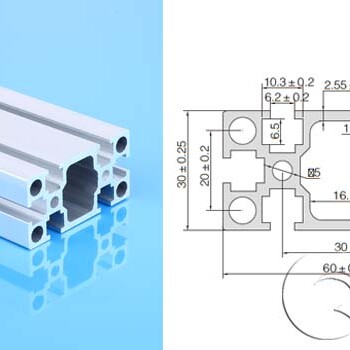 欧标铝型材3060铝型材上海启域铝型材厂家