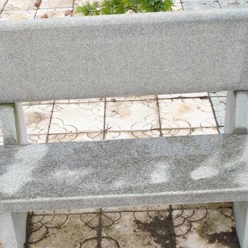 石材桌凳批发厂家供应公园条凳防腐木石椅石靠背椅