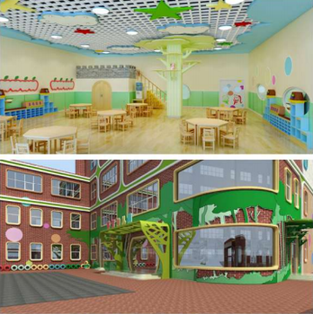 北京幼儿园设计公司早教机构装修设计幼儿园装修设计技巧之幼儿园入口设计
