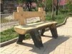 馳升廠家定做仿木工藝長方凳公園廊亭混凝土長條坐凳