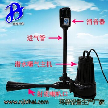 自耦式射流曝气机QSB0.75南京碧海环保单向管式曝气机