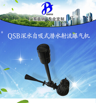 QSB1.5潜水射流曝气机机械水处理设备单向管式沉水喷流式曝气机