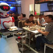 酒店餐厅火锅店送餐端菜传菜迎宾语音播报智能聊天机器人服务员图片