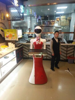 厂家新款美女送餐机器人传菜收盘子机器人服务员私人定制