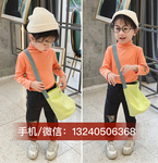 广州儿童装批发市场纯棉男童女童休闲圆领套头打底衫批发厂家直销
