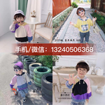 广州高端童装批发市场厂家不限制量随意批发童装时尚潮流男女童中性字母印花童装