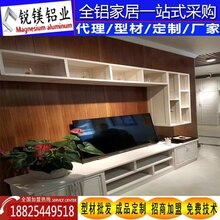 厂家直销展厅铝合金电视柜全铝家具柜体材料图片