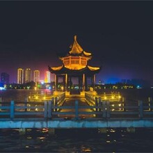 河南明亮照明：郑州园林休闲石亭亮化工程，提升城市夜景观赏度