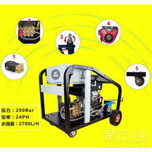 公路收费站清洗B4517汽油驱动高压清洗机厂家图片