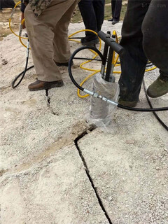 竖井开挖不让爆破有什么好办法柱塞式液压岩石劈裂机图片2