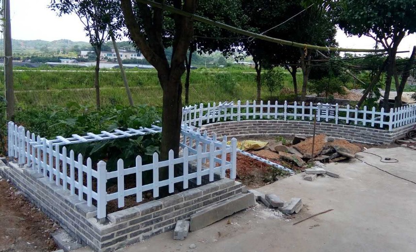 阜阳临泉县塑钢栅栏围栏厂￥30公分高绿化栅栏