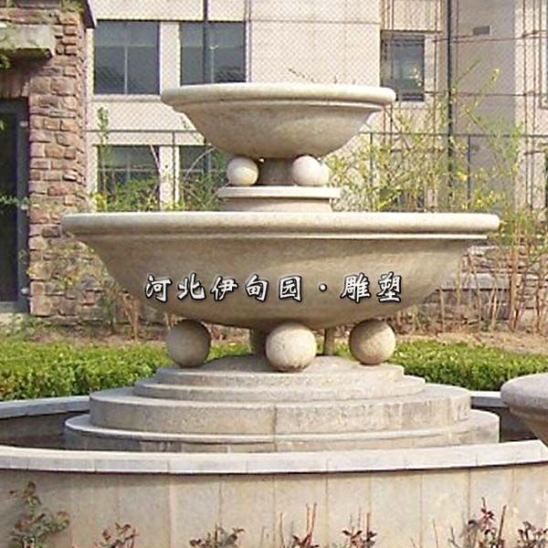 石雕喷泉雕塑大型欧式喷泉花钵