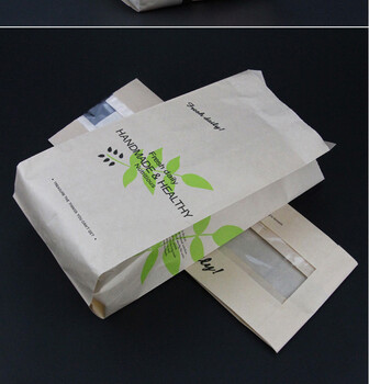 定制烘培包装纸袋，可视透明淋膜包装袋生产厂家