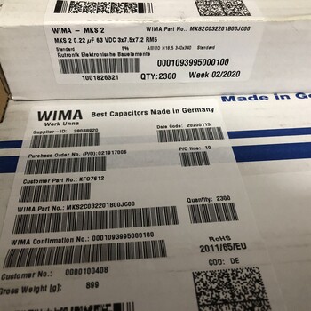 WIMA(威马)0.22uF100V薄膜电容器SMDTD03220QA00KS00