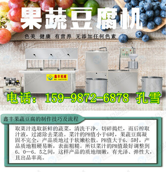 彩色豆腐机视频山东青岛出豆腐的机器全自动豆腐机怎么卖