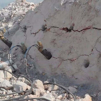 浙江温州破碎锤岩石开采撑石机石头劈岩器