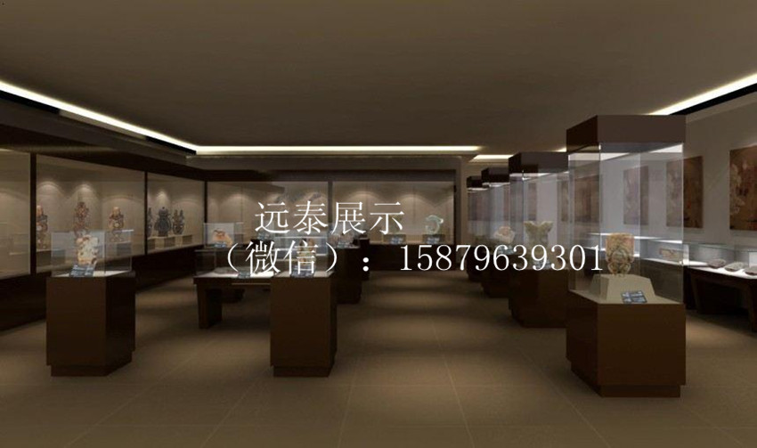 深圳博物馆展示柜订做博物馆文物瓷器展示柜钢化玻璃博物馆独立柜内包