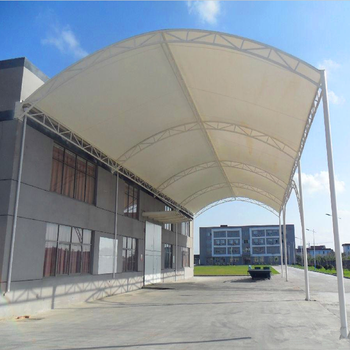 汽车棚旅游区张拉膜景观棚公共设施膜结构遮阳工程