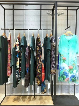 一線品牌佰詩贏女裝19夏桑蠶絲真絲連衣裙品牌女裝折扣貨源女裝折扣批發(fā)哪里有