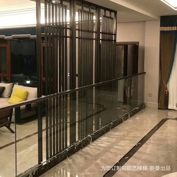 福建铝艺楼梯护栏批发价格欧式旋转艺术楼梯扶手定做