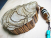 木檀世家马来西亚沉香手把件西马油线花片R311天珠手玩件沉香木雕工艺品