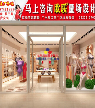 【小型内衣店装修效果图Y689内衣店设计图橱