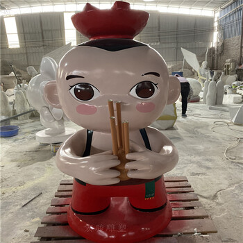 深圳玻璃钢雕塑造型卡通人偶雕塑手工雕刻